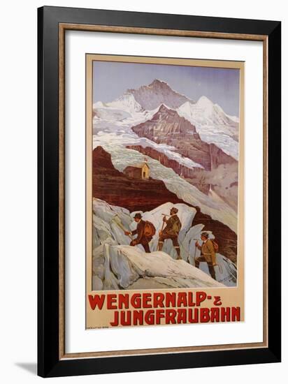 Wengernalp & Jungfraubahn, circa 1900-Anton Reckziegel-Framed Giclee Print