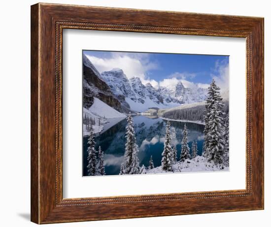 Wenkchemna Peaks and Moraine Lake, Banff National Park, Alberta, Canada-Gavin Hellier-Framed Photographic Print