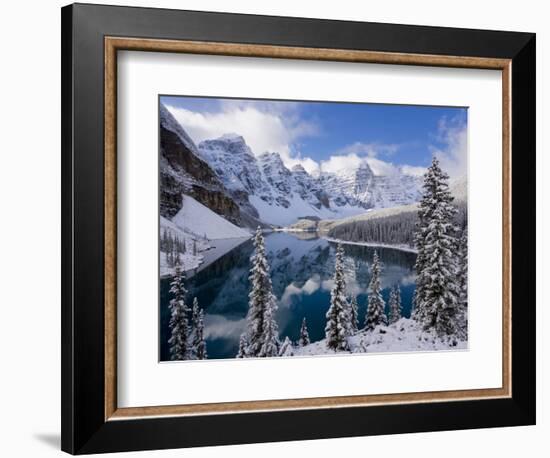Wenkchemna Peaks and Moraine Lake, Banff National Park, Alberta, Canada-Gavin Hellier-Framed Photographic Print
