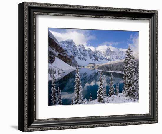 Wenkchemna Peaks and Moraine Lake, Banff National Park, Alberta, Canada-Gavin Hellier-Framed Photographic Print