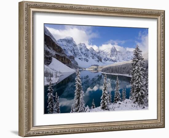 Wenkchemna Peaks and Moraine Lake, Banff National Park, Alberta, Canada-Gavin Hellier-Framed Photographic Print