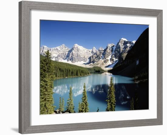 Wenkchemna Peaks and Moraine Lake, Banff NP, Alberta, Canada-Adam Jones-Framed Photographic Print