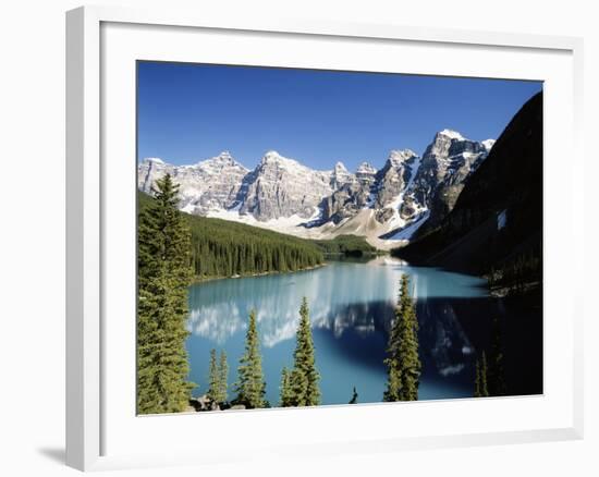 Wenkchemna Peaks and Moraine Lake, Banff NP, Alberta, Canada-Adam Jones-Framed Photographic Print