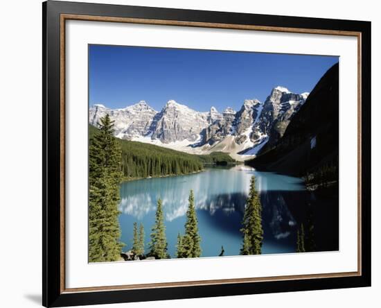 Wenkchemna Peaks and Moraine Lake, Banff NP, Alberta, Canada-Adam Jones-Framed Photographic Print