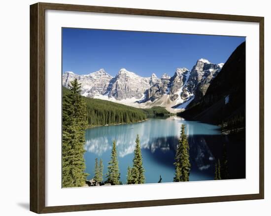 Wenkchemna Peaks and Moraine Lake, Banff NP, Alberta, Canada-Adam Jones-Framed Photographic Print