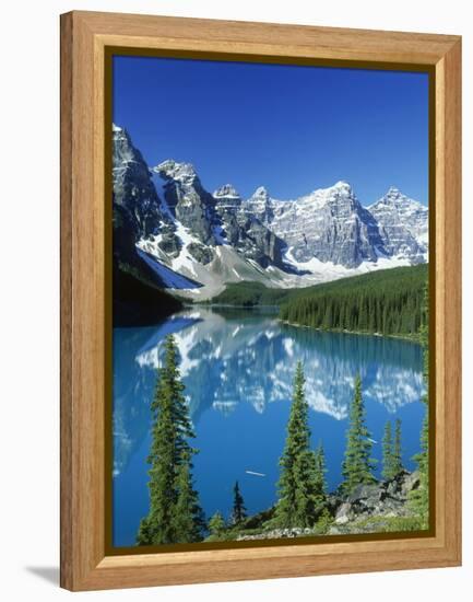 Wenkchemna Peaks and Moraine Lake, Banff NP, Alberta, Canada-Adam Jones-Framed Premier Image Canvas