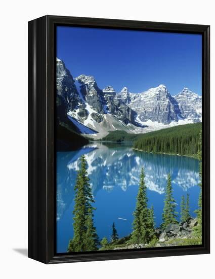 Wenkchemna Peaks and Moraine Lake, Banff NP, Alberta, Canada-Adam Jones-Framed Premier Image Canvas