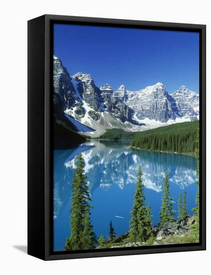 Wenkchemna Peaks and Moraine Lake, Banff NP, Alberta, Canada-Adam Jones-Framed Premier Image Canvas