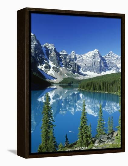 Wenkchemna Peaks and Moraine Lake, Banff NP, Alberta, Canada-Adam Jones-Framed Premier Image Canvas