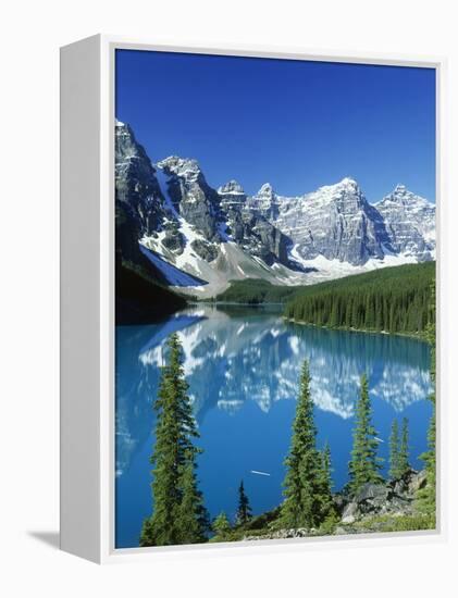 Wenkchemna Peaks and Moraine Lake, Banff NP, Alberta, Canada-Adam Jones-Framed Premier Image Canvas