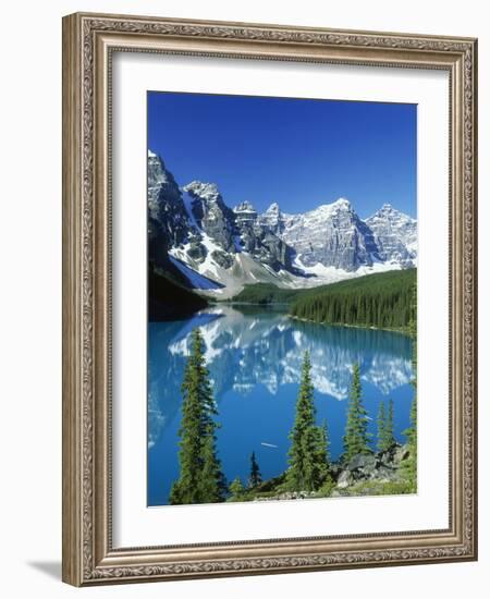 Wenkchemna Peaks and Moraine Lake, Banff NP, Alberta, Canada-Adam Jones-Framed Photographic Print