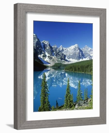 Wenkchemna Peaks and Moraine Lake, Banff NP, Alberta, Canada-Adam Jones-Framed Photographic Print