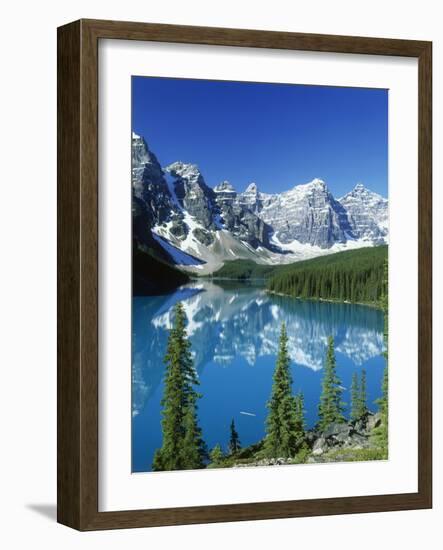 Wenkchemna Peaks and Moraine Lake, Banff NP, Alberta, Canada-Adam Jones-Framed Photographic Print