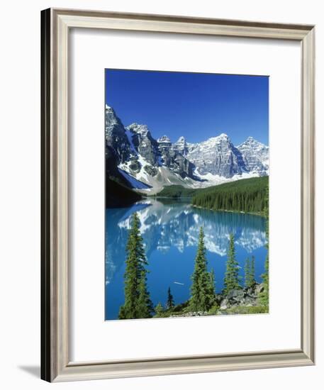 Wenkchemna Peaks and Moraine Lake, Banff NP, Alberta, Canada-Adam Jones-Framed Photographic Print