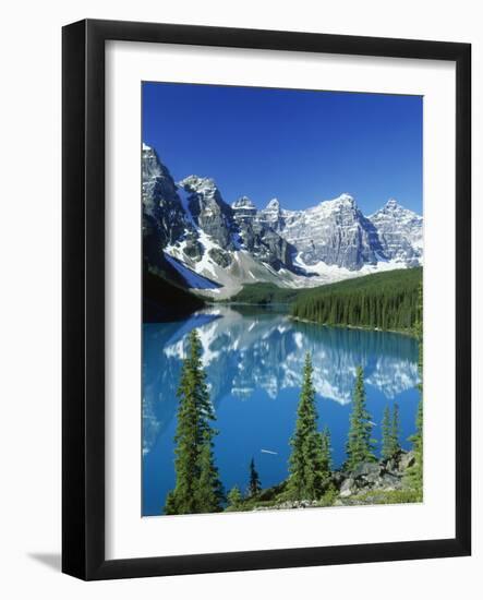 Wenkchemna Peaks and Moraine Lake, Banff NP, Alberta, Canada-Adam Jones-Framed Photographic Print