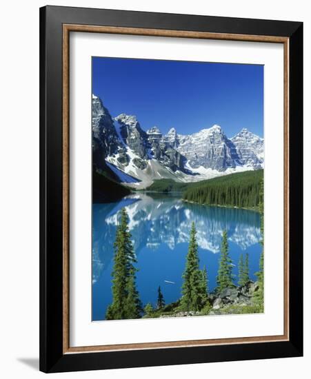 Wenkchemna Peaks and Moraine Lake, Banff NP, Alberta, Canada-Adam Jones-Framed Photographic Print