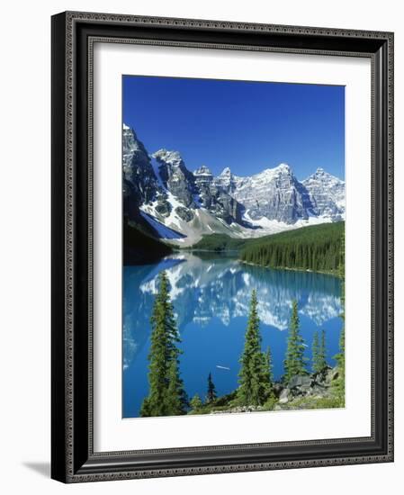 Wenkchemna Peaks and Moraine Lake, Banff NP, Alberta, Canada-Adam Jones-Framed Photographic Print