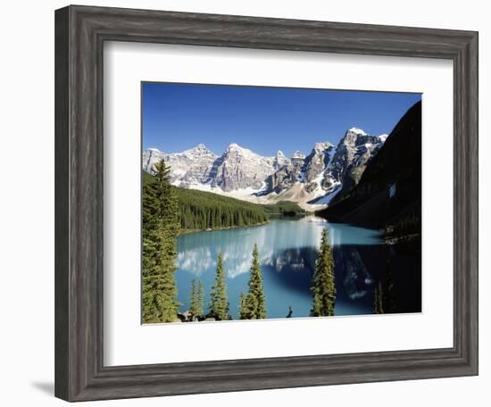 Wenkchemna Peaks and Moraine Lake, Banff NP, Alberta, Canada-Adam Jones-Framed Photographic Print