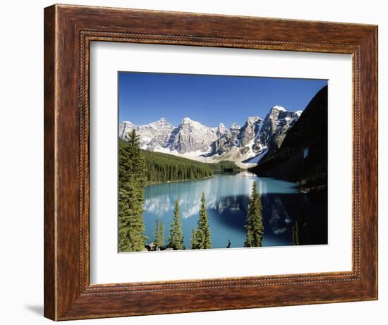 Wenkchemna Peaks and Moraine Lake, Banff NP, Alberta, Canada-Adam Jones-Framed Photographic Print