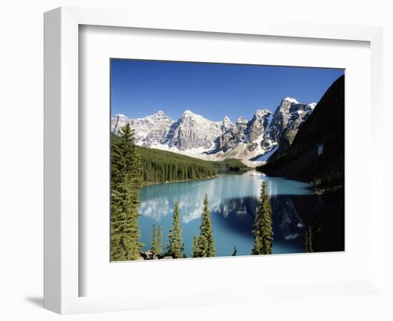 Wenkchemna Peaks and Moraine Lake, Banff NP, Alberta, Canada-Adam Jones-Framed Photographic Print