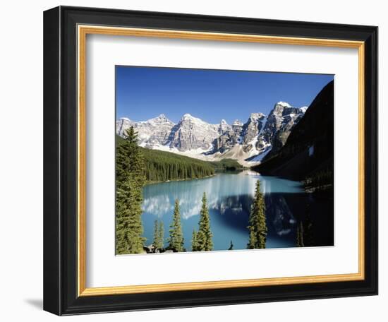 Wenkchemna Peaks and Moraine Lake, Banff NP, Alberta, Canada-Adam Jones-Framed Photographic Print