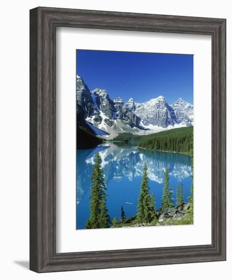 Wenkchemna Peaks and Moraine Lake, Banff NP, Alberta, Canada-Adam Jones-Framed Photographic Print