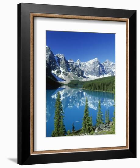 Wenkchemna Peaks and Moraine Lake, Banff NP, Alberta, Canada-Adam Jones-Framed Photographic Print