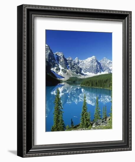 Wenkchemna Peaks and Moraine Lake, Banff NP, Alberta, Canada-Adam Jones-Framed Photographic Print