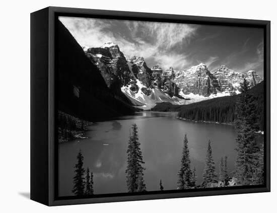 Wenkchemna Peaks Reflected in Moraine Lake, Banff National Park, Alberta, Canada-Adam Jones-Framed Premier Image Canvas