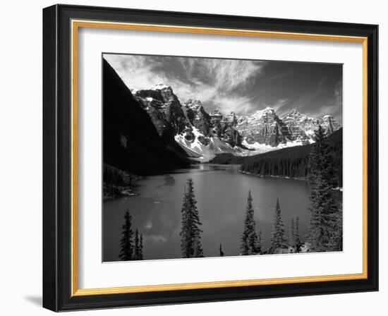 Wenkchemna Peaks Reflected in Moraine Lake, Banff National Park, Alberta, Canada-Adam Jones-Framed Photographic Print