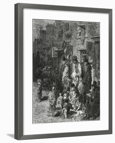 Wentworth Street, Whitechapel-Gustave Doré-Framed Giclee Print