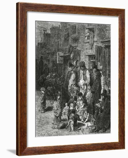 Wentworth Street, Whitechapel-Gustave Doré-Framed Giclee Print