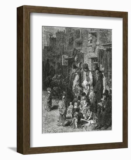 Wentworth Street, Whitechapel-Gustave Doré-Framed Giclee Print