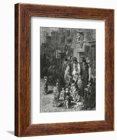 Wentworth Street, Whitechapel-Gustave Doré-Framed Giclee Print