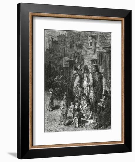 Wentworth Street, Whitechapel-Gustave Doré-Framed Giclee Print