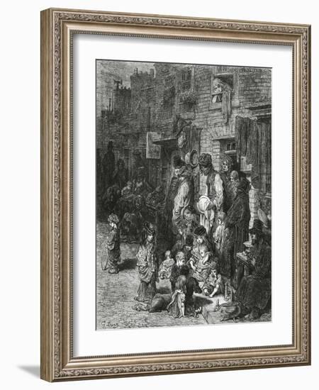 Wentworth Street, Whitechapel-Gustave Doré-Framed Giclee Print