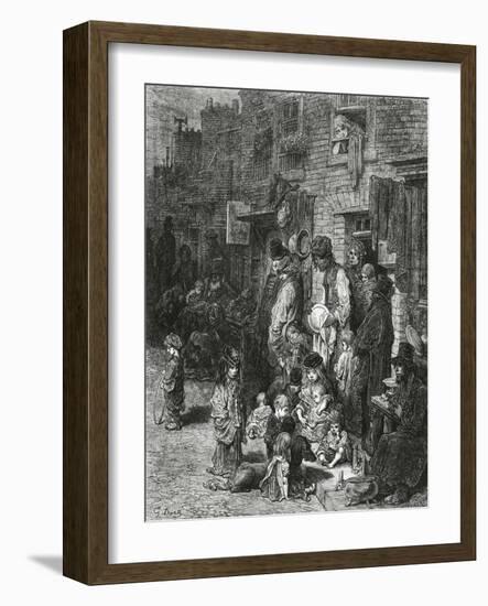 Wentworth Street, Whitechapel-Gustave Doré-Framed Giclee Print