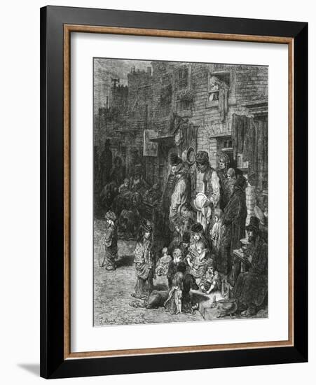 Wentworth Street, Whitechapel-Gustave Doré-Framed Giclee Print