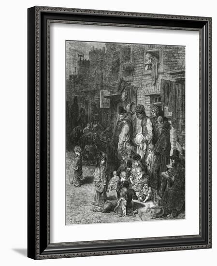 Wentworth Street, Whitechapel-Gustave Doré-Framed Giclee Print