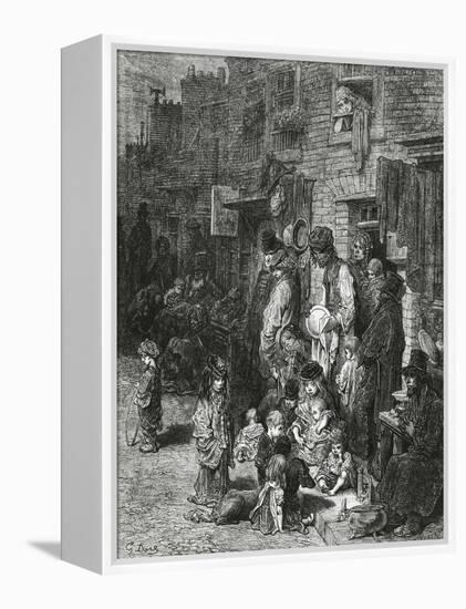 Wentworth Street, Whitechapel-Gustave Doré-Framed Premier Image Canvas