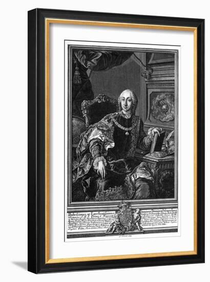 Wenzel Gurst Kaunitz-Martin van Meytens-Framed Art Print