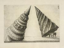 Illustration Of Sculpture. Geometric Designs Illustrating Euclidian Principles Of Geometry.-Wenzel Jamnitzer-Mounted Giclee Print