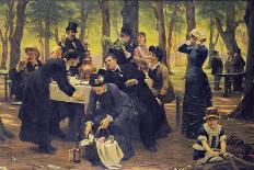 The Picnic, Dyrehaven, 1883-Wenzel Thornoe-Premier Image Canvas