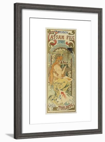 Werbeplakat Fuer Das Druckhaus "Cassan Fils", 1897-Henri de Toulouse-Lautrec-Framed Giclee Print