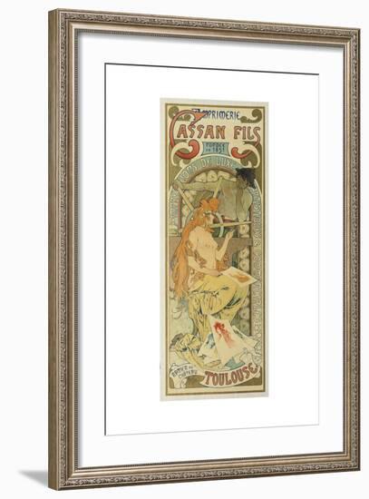 Werbeplakat Fuer Das Druckhaus "Cassan Fils", 1897-Henri de Toulouse-Lautrec-Framed Giclee Print