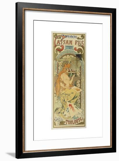 Werbeplakat Fuer Das Druckhaus "Cassan Fils", 1897-Henri de Toulouse-Lautrec-Framed Giclee Print