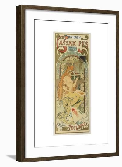 Werbeplakat Fuer Das Druckhaus "Cassan Fils", 1897-Henri de Toulouse-Lautrec-Framed Giclee Print