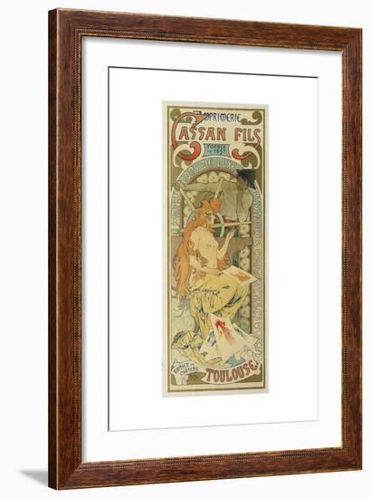 Werbeplakat Fuer Das Druckhaus "Cassan Fils", 1897-Henri de Toulouse-Lautrec-Framed Giclee Print