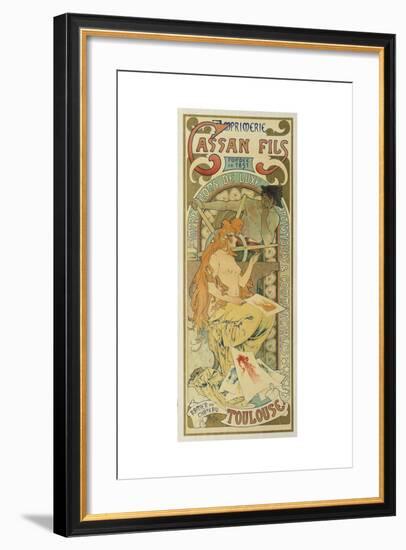 Werbeplakat Fuer Das Druckhaus "Cassan Fils", 1897-Henri de Toulouse-Lautrec-Framed Giclee Print