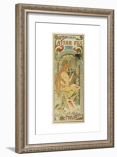 Werbeplakat Fuer Das Druckhaus "Cassan Fils", 1897-Henri de Toulouse-Lautrec-Framed Giclee Print